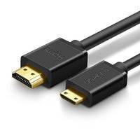 Ugreen kabel przewód HDMI - mini HDMI 19 pin 2.0v 4K 60Hz 30AWG 1,5m czarny (11167)