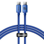 Baseus Crystal Shine Series Fast Charging Data Cable Type-C to Type-C 100W 1.2m Blue