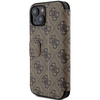 Oryginalne Etui IPHONE 13 / 14 / 15 Guess Book 4G Metal Gold Logo (GUBKP15S4GMGBR) brązowe