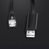 Ugreen kabel konsolowy przejściówka USB - Ethernet RJ45 1,5m czarny (CM204)