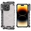 Honeycomb case for iPhone 14 Pro armored hybrid cover black