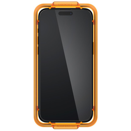 TEMPERED Spigen ALM GLASS FC 2-PACK IPHONE 15 BLACK