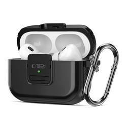 TECH-PROTECT ETUI DEFENDER HOOK AIRPODS PRO 1/2 MAGSAFE BLACK