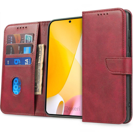 Schutzhülle XIAOMI 12 LITE Nexeri Wallet rot