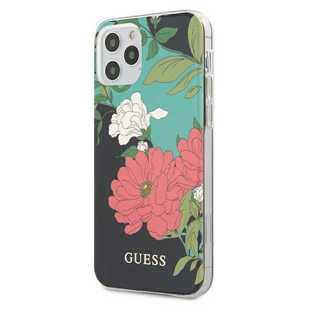 Guess GUHCP12LIMLFL01 iPhone 12 Pro Max 6,7" czarny/black N°1 Flower Collection