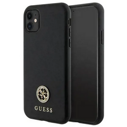 Original Case IPHONE 11 Guess 4G Strass Metal Logo (GUHCN61PS4DGPK) black