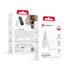 FORCELL Powerbank F-Energy MagStand F10K2 10 000mAh 20W kompatybilny z MagSafe biały