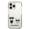 Original Case IPHONE 13 PRO MAX Karl Lagerfeld Hardcase Karl & Choupette white