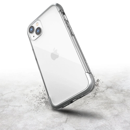 Raptic X-Doria Air Case for iPhone 14 Plus armored cover silver