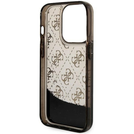 Guess GUHCP14LLC4PSGK iPhone 14 Pro 6.1" black/black hardcase Liquid Glitter 4G Transculent