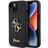 Original Case APPLE IPHONE 15 Guess Hardcase Glitter Script Big 4G (GUHCP15SHG4SGK) black