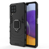 Ring Armor Case Kickstand Tough Rugged Cover for Samsung Galaxy A22 4G black