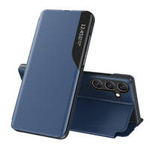 Eco Leather View Hülle für Samsung Galaxy A54 5G mit Klappständer blau