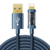 Joyroom USB Kabel - Lightning zum Aufladen / Datenübertragung 2,4A 20W 2m blau (S-UL012A20)