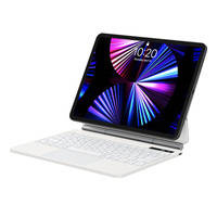 Baseus Brilliance magnetic case wireless keyboard with backlit keys and display iPad Pro 11&quot; (2018/2020/2021/2022) / iPad Air 4 10.9&quot; / iPad Air 5 10.9&quot; white