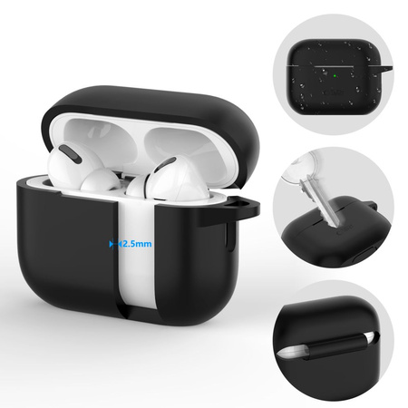 Etui Tech-Protect Silicone Hook na Apple AirPods Pro 1 / 2 - czarne