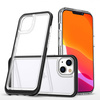 Clear 3in1 case for iPhone 14 silicone cover with frame black