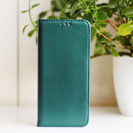 Etui Smart Magnetic do Xiaomi Redmi Note 12 Pro 5G ciemnozielone