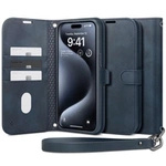 Spigen Wallet S Pro case for iPhone 15 Pro - navy blue