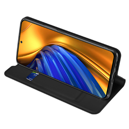 Dux Ducis Skin Pro Holster Cover Flip Cover für Xiaomi Poco F4 5G schwarz