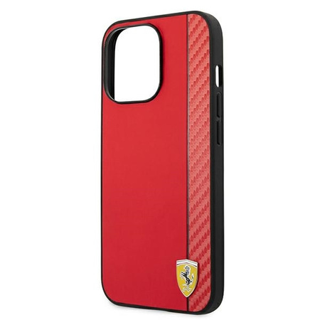 Ferrari FESAXHCP13XRE iPhone 13 Pro Max 6,7" czerwony/red hardcase On Track Carbon Stripe