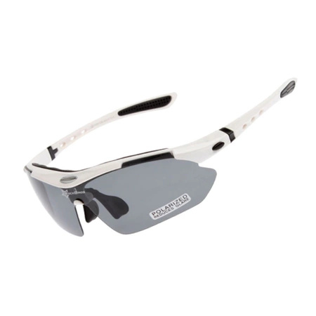 Rockbros 10002 polarisierende Fahrradbrille – weiß