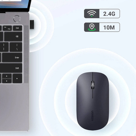 Ugreen handy wireless USB mouse gray (mu001)