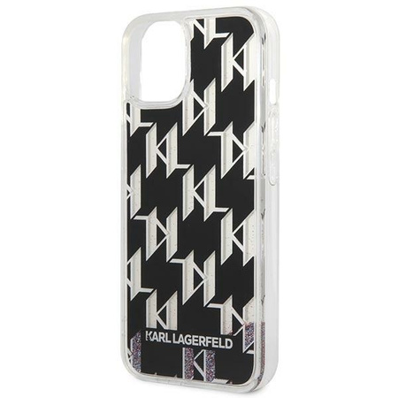 Karl Lagerfeld KLHCP14MLMNMK iPhone 14 Plus 6,7" hardcase czarny/black Liquid Glitter Monogram