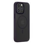 Comma nakładka Joy Elegant Mag do iPhone 15 Pro ciemno fioletowa