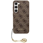 Guess 4G Charms Collection case for Samsung Galaxy S24 Ultra - brown