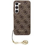 Guess 4G Charms Collection case for Samsung Galaxy S24 - brown