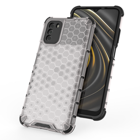 Honeycomb etui pancerny pokrowiec z żelową ramką Xiaomi Poco M3 / Xiaomi Redmi 9T przezroczysty