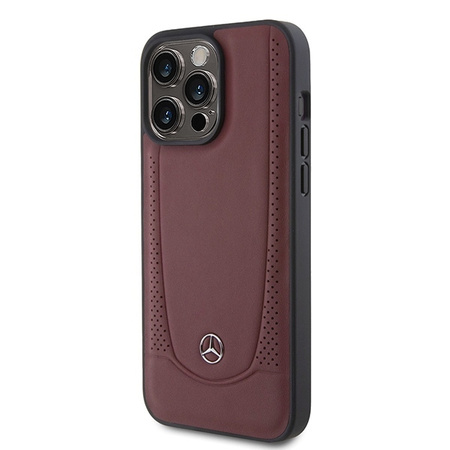 Mercedes MEHCP15LARMRE iPhone 15 Pro 6.1&quot; red/red hardcase Leather Urban Bengale