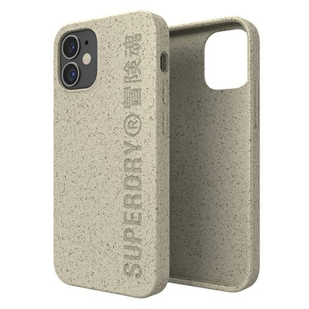 SuperDry Snap iPhone 12 mini Compostable Case piaskowy/sand 42623