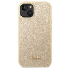 Guess Glitter Flakes Metal Logo Case – Etui iPhone 14 (złoty)