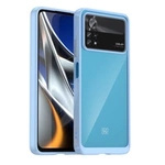 Weltraumhülle für Xiaomi Poco X4 Pro 5G Hülle mit flexiblem Rahmen blau