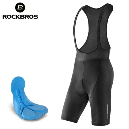 Rockbros RK2002XL Radhose kurz XL mit gepolsterter Trägerhose - Schwarz