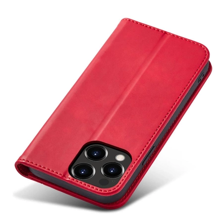 Magnet Fancy Case Hülle für iPhone 14 Plus Flip Cover Wallet Ständer rot