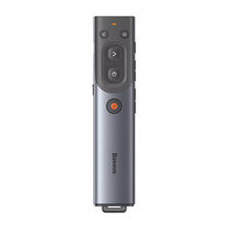 Baseus Orange Dot Multifunctional remote control for presentation, with a red laser pointer - gray