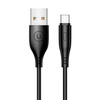 USAMS Kabel U18 USB-C 2A Fast Charge 1m czarny/black SJ267USB01 (US-SJ267)