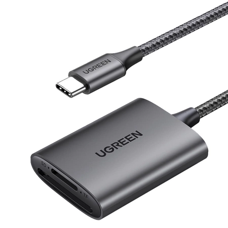 Ugreen CM401 USB C 5Gb/s SD/TF-Kartenleser – Grau