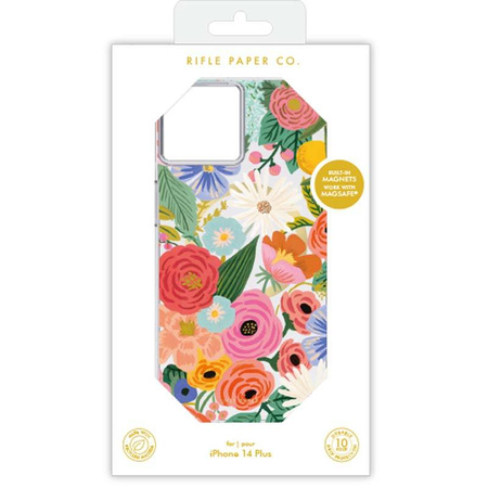 Rifle Paper Clear MagSafe - Etui iPhone 14 Plus (Garden Party Blush)