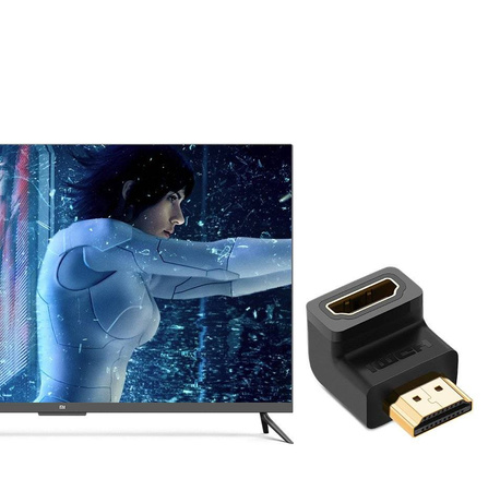 Ugreen adapter łącznik kątowy HDMI górny czarny (20110)