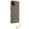 Guess GUHCP15MGF4GBR iPhone 15 Plus 6,7&quot; braun/braunes Hardcase 4G Charms Collection