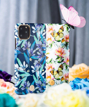 Kingxbar Blossom etui ozdobione oryginalnymi Kryształami Swarovskiego iPhone 11 Pro wielokolorowy (Gardenia)