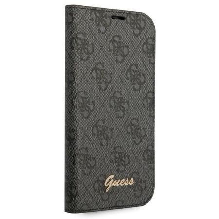 Guess 4G Metal Camera Outline Booktype Case - Etui iPhone 14 Pro Max (czarny)