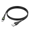 Borofone Kabel BX65 Bright - USB na Typ C - 2A 1 metr czarny