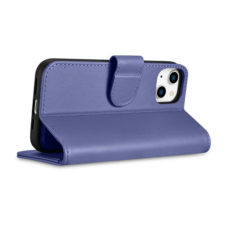 iCarer Wallet Case 2in1 iPhone 14 Flip Leather Cover Anti-RFID Light Violet (WMI14220725-LP)