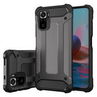 Hybrid Armor Case Tough Rugged Cover for Xiaomi Poco X4 NFC 5G black