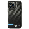 Etui BMW BMHCP14L22NBCK iPhone 14 Pro 6,1" czarny/black Leather Carbon